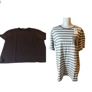 Striped Crew Neck Tops Bundle